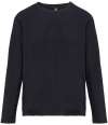 04443 Lds Monarch SOL'S Ladies Monarch Long Sleeve T-Shirt Deep Black colour image